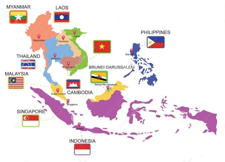 东南亚地图